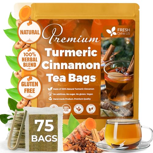 Premium Turmeric Cinnamon Tea (75 Tea Bags)