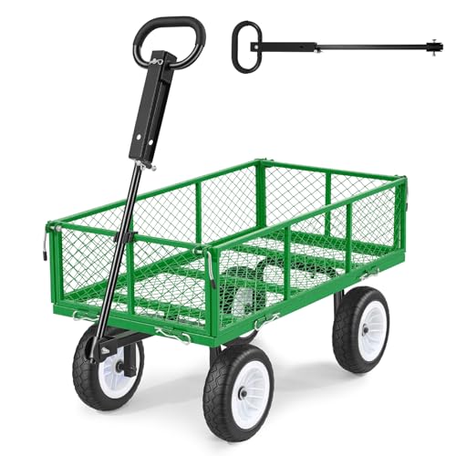 900 LBS Steel Garden Cart (Green)
