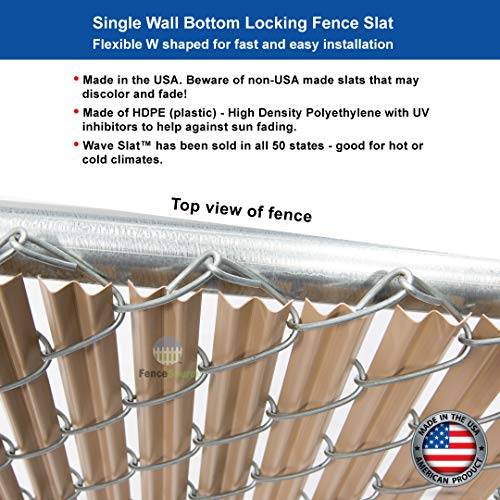 Wave Slat 9 Colors (5 Feet / Beige)