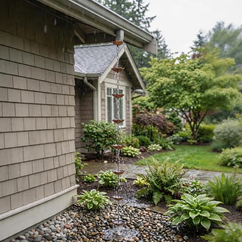 Rain Chain for Gutters (Umbrella & Bell)
