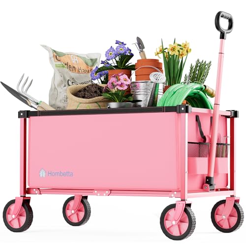 29.3" Collapsible Wagon Cart (Pink / 150L)