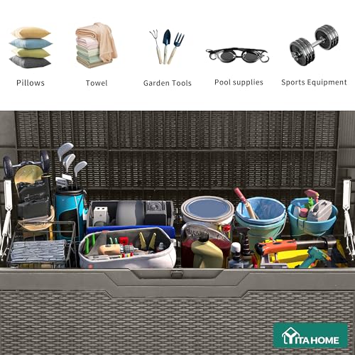 100 Gallon Outdoor Storage Box (Taupe / 100 gallon)