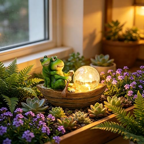 Garden Statue of Frog (Green)