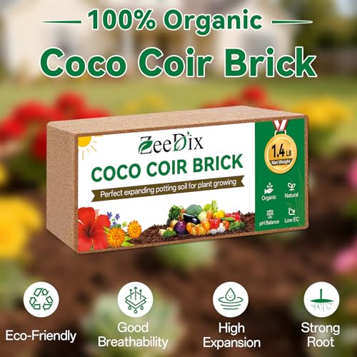 8 Pcs Coco Coir Brick for Plants