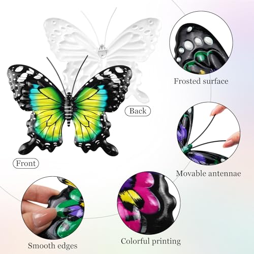 8 Pack Metal Butterfly Wall Decor (8PCS Butterfly)