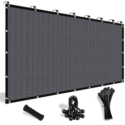 90% Sun Shade Cloth with Grommets (0 6' X 1 6' / Blue Gray)