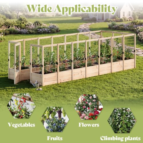 U Shape Raised Garden Bed (7.5x20x6 FT)