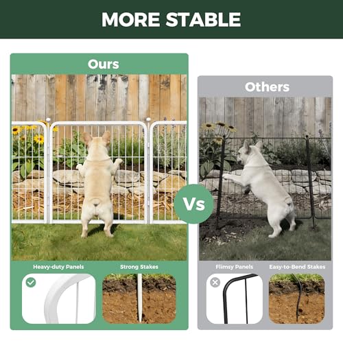 No Dig Garden Fence (White / 24"H)