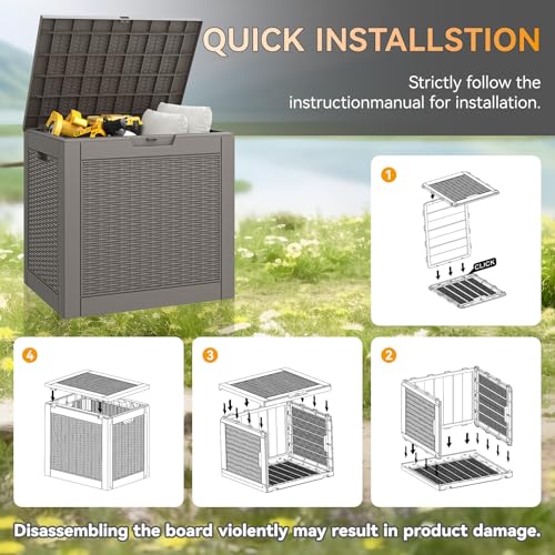 31 Gallon Outdoor Storage Box 2 Pack All