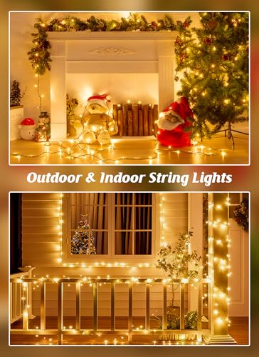 2 Pack Solar Christmas Lights (Warm White / 2 Pack)