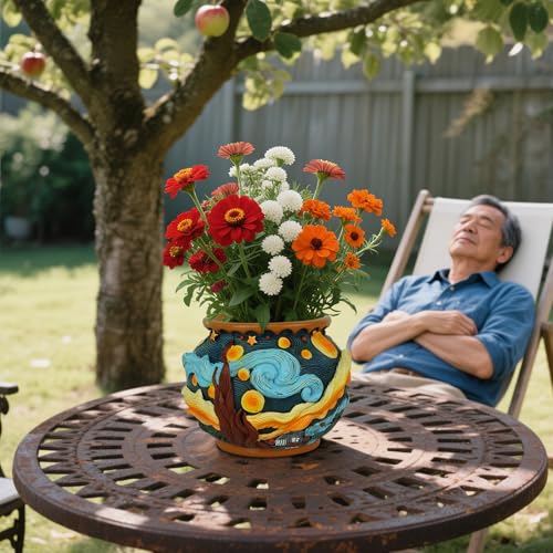 Starry Night Planters for Indoor Plants (Colour-b)