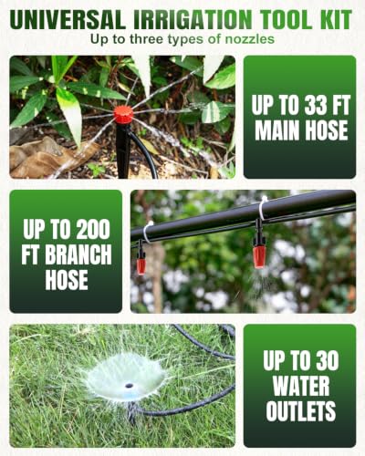 230FT Drip Irrigation System with 5 (230FT)
