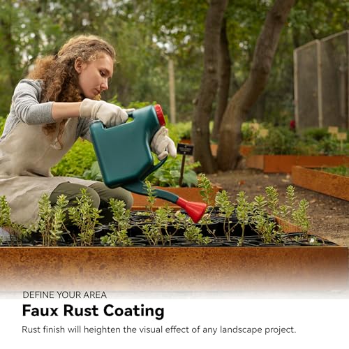 Galvanized Steel Landscape Edging Roll with 8 Stakes