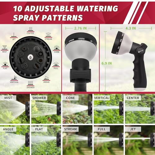Garden Hose Nozzle Sprayer (Black)