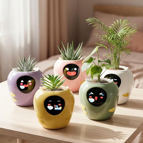 Plantbot Upgraded Large Smart Flower Pot Pet Planter Robot with Artificial Intelligence