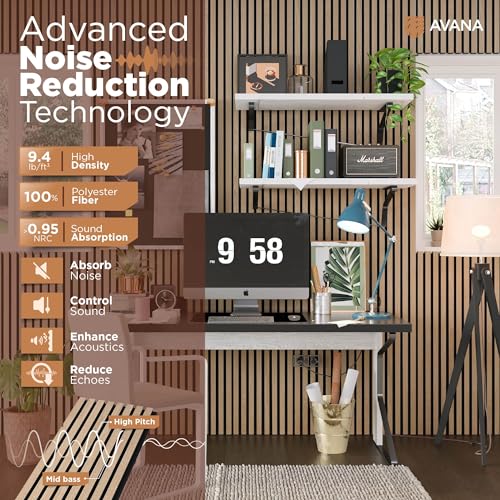 Acoustic Wood Wall Panels (Rustic Oak / 94X11 (1 PC))