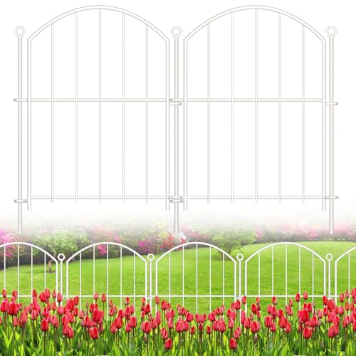 Decorative Garden Fence (White / 17 in(H))