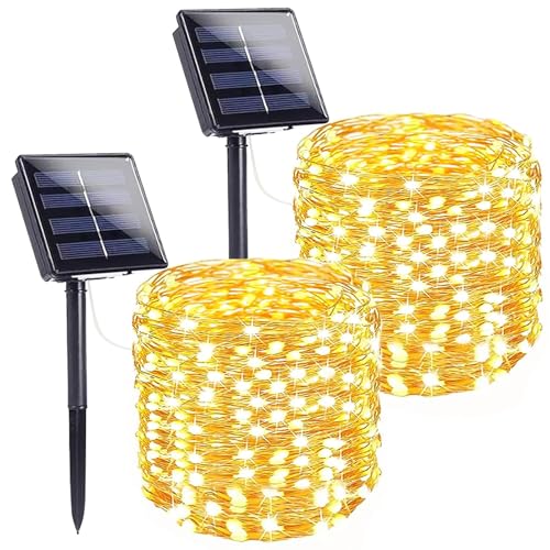 Solar Fairy Lights (Warm White / 2 Pack-200LED)