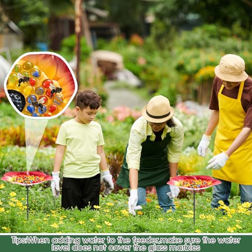 Bee Watering Station (Red / Flower)