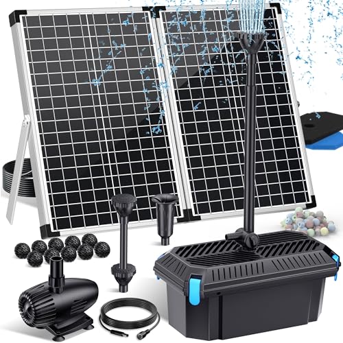 70W Solar Pond Filter with Fountain Pump (70W)