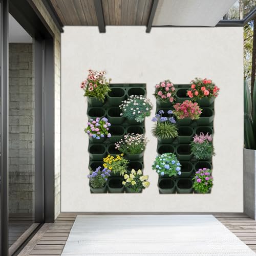 Wall Planter with 36 Pots (Army Green)