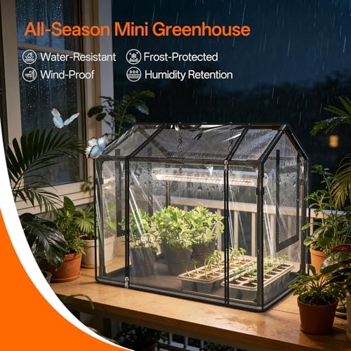 Mini Indoor Greenhouse with Grow Light