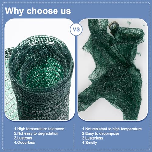 Shade Cloth for Garden (6.5FTx20FT / 40% Shade-dark Green)