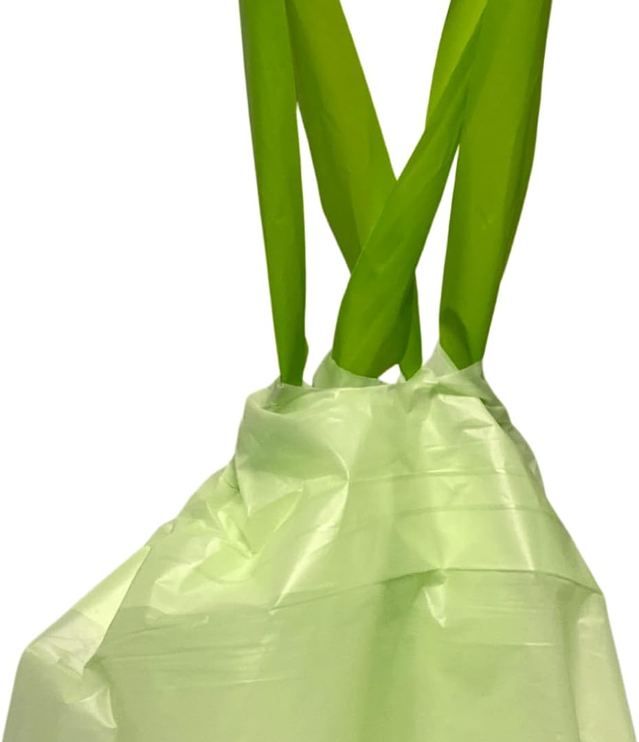Kitchen Bin Liners, Certified Compostable, Heavy Duty Multipurpose Food Scrap Bags, Made from Compostable Materials (13 Gallon Drawstring, 13 Gallon (10 Count))