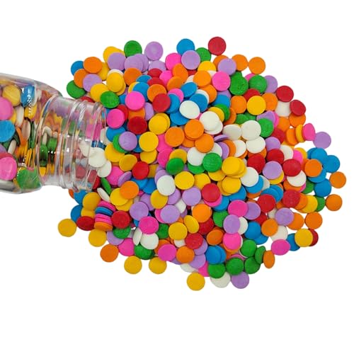 Rainbow Round Sprinkles (Confetti Sprinkles)