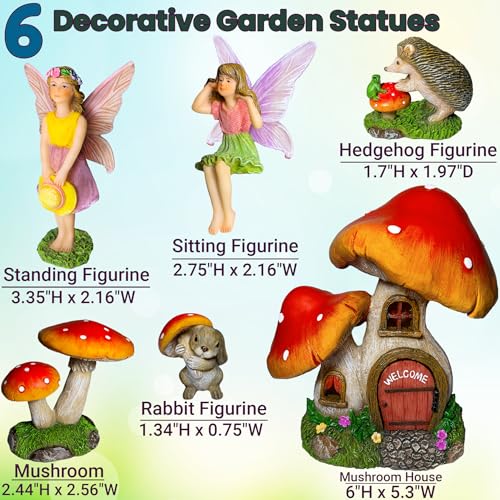 Fairy Garden Figurines (6 Count)