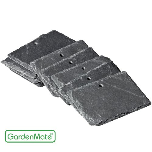 10 Pack Natural Style Slate Plant Labels (10 Count)