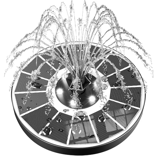 Solar Fountain Upgraded 100% Glass Panel