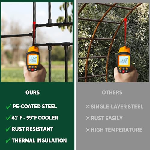 Half Garden Arch Trellis (Half Arch / 23.6 inch Length - Black)