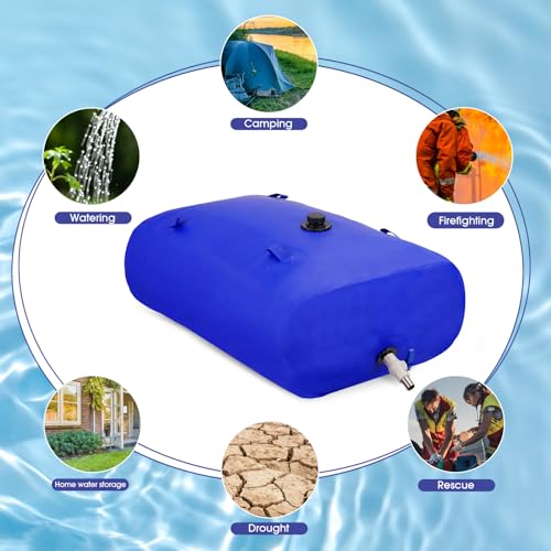 110L 29gal Foldable Water Bladder Storage Container (110 Liters (29 Gallons))