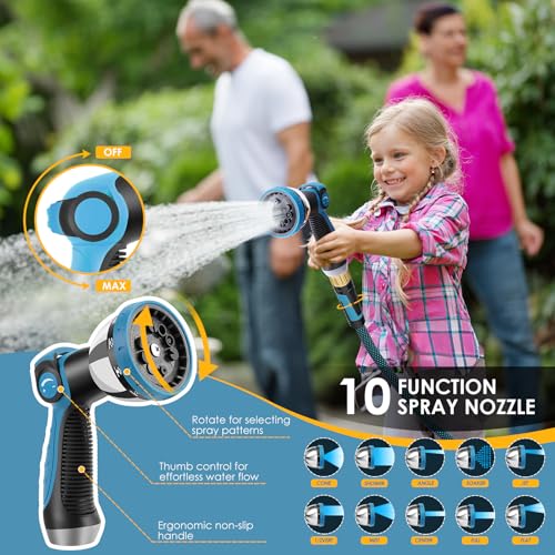 Non Expandable Garden Hose 25 FT (Blue / 25ft)