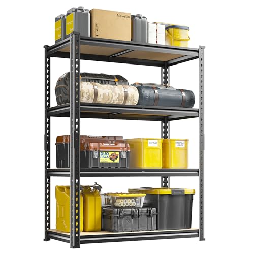 4 Tier Garage Shelving (15.7"D × 31.5"W × 48"H)