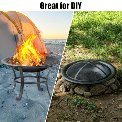 28 inch Steel Fire Pit Bowl for DIY or Replacement Existing Fire Pit (Smooth[28 inch])