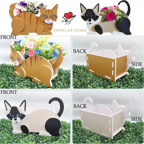 Yellow Cat Planter Pots