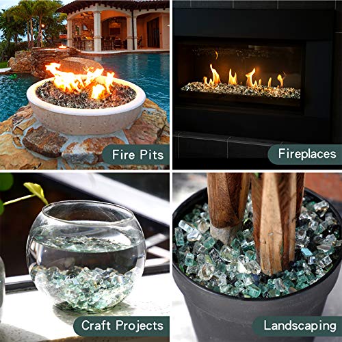 10 lbs Blended Fire Glass (160 Ounce)
