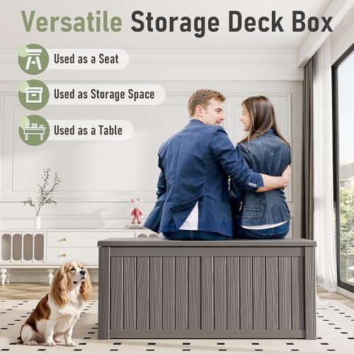 Outdoor Storage Box (Grey / 150 Gallon)