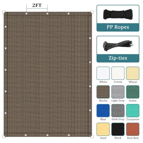 90% Sun Shade Cloth with Grommets & D (Customized D-rings Shade Cloth / Customized Size)