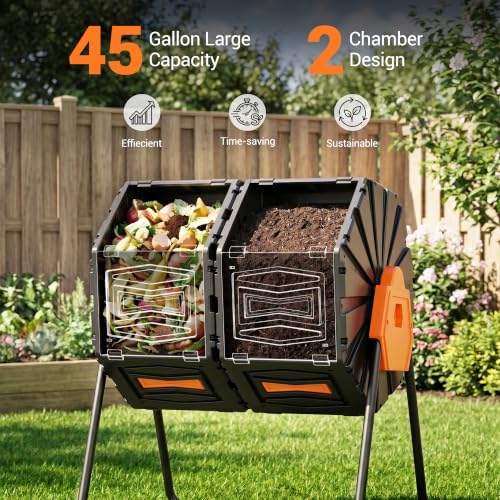 Composter Tumbler Outdoor (Orange)