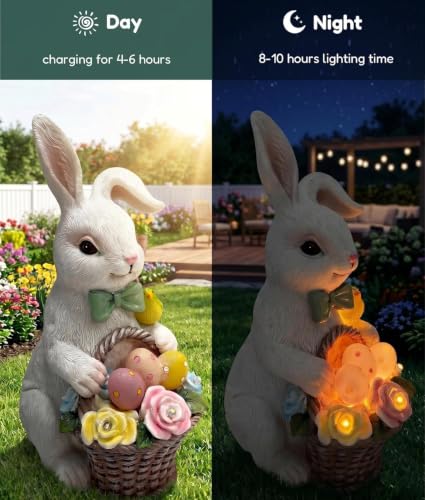 Solar Rabbit Garden Statue (Bunny)