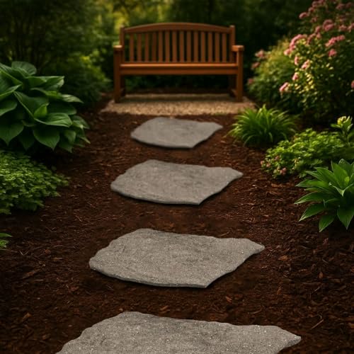 TierraVerde Rubber Stepping Stones (Natural Rock Look)