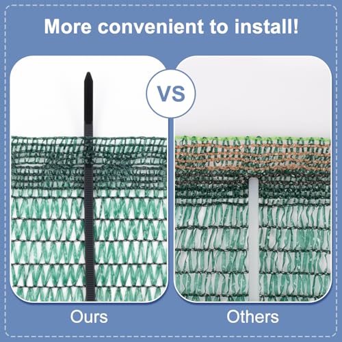 Shade Cloth for Garden (6.5FTx20FT / 40% Shade-dark Green)