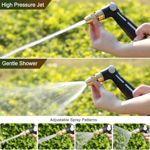 Metal Thumb Control Adjustable Nozzle (Adjustable Tip / Black)