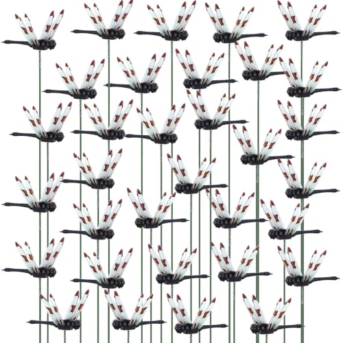 100 Pcs 2.36" 3D Dragonfly Garden Stakes (2.36 Inches)