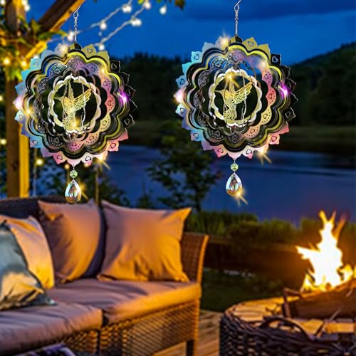3D Wind Spinners Outdoor Flowing (2 Count)