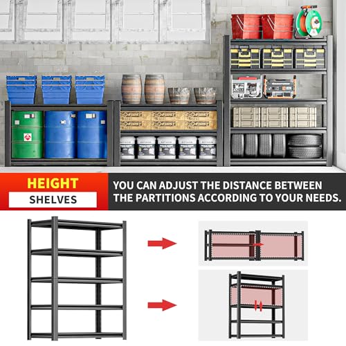 Garage Shelving Storage Rack (16"D x40"W x78"H)