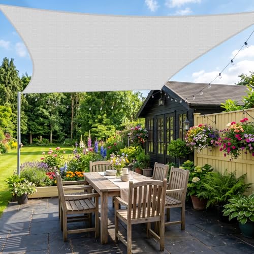 20'X29' Sun Shade Sail Gray Curved Square Customizable (Gray / 20'X29' custom)